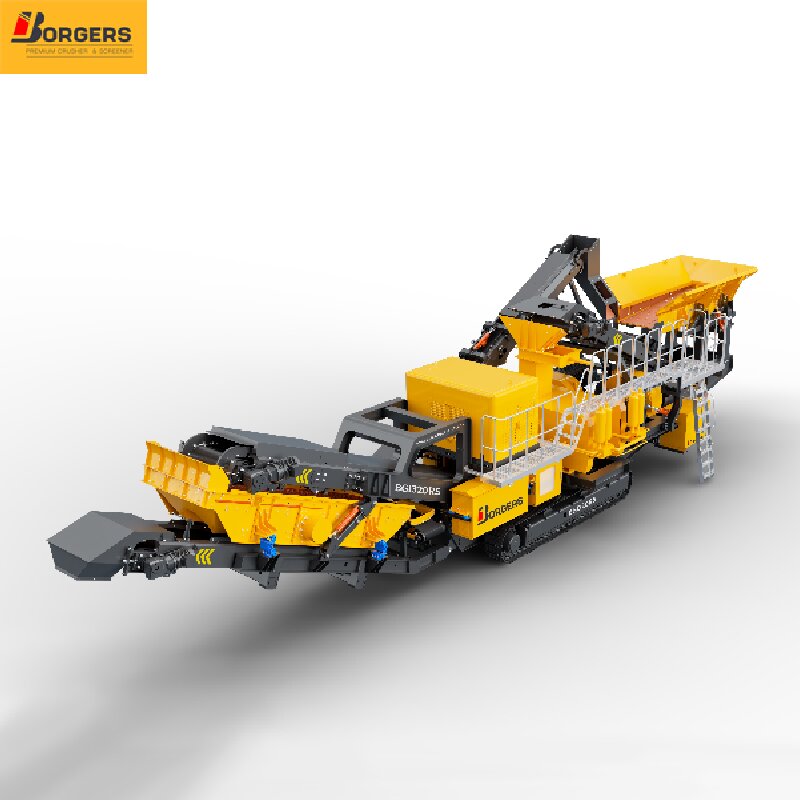 Tracked Mobile High Pressure Grinding Rolls Crusher BGI320RS for Sand