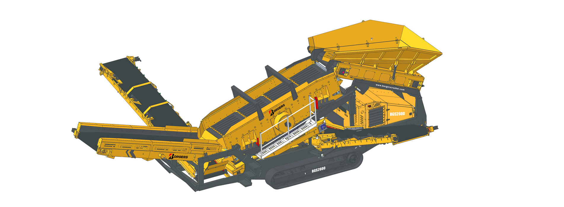 mobile tracked heavy duty screen